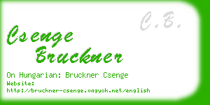 csenge bruckner business card